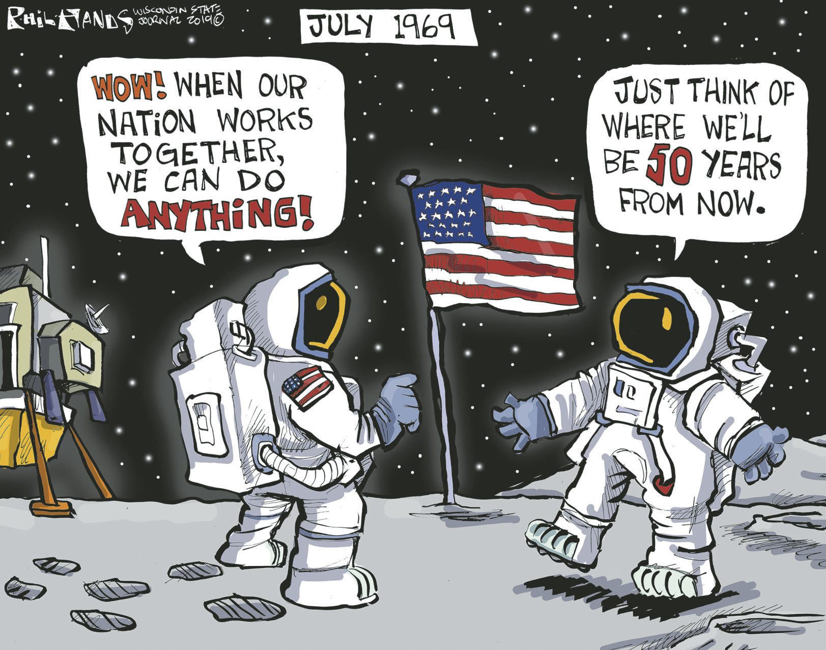 Man on the moon